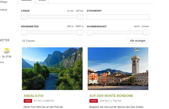 Panoramica escursioni